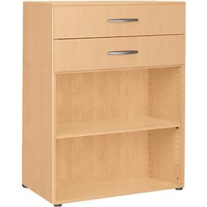 Regal PALENQUE, 3 OH, 2 Schübe oben, 1 Boden, B 800 x T 400 x H 1104 mm, Buche Regal PALENQUE, 3 OH, 2 Schübe oben, 1 Boden, B 800 x T 400 x H 1104 mm, Buche