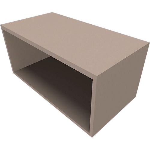 Regal SOLUS PLAY, 1 Ordnerhöhe, B 800 x T 420 x H 374 mm, Stone grey