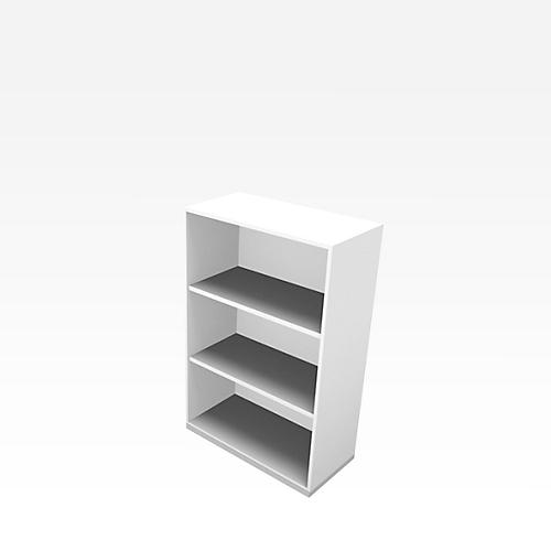 Regal X-TIME-WORK, 3 OH, 860 x 430 x 1310 mm, weiß