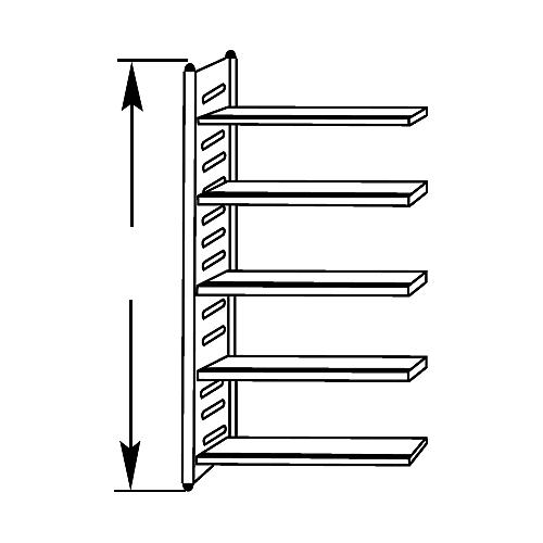 Regalfeld, 2200 x 750 x 500 mm