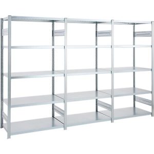 Regalkombination ORDO Industry, 1 Grundregal + 2 Anbauregale, 15 Fachböden, modular, Fachlast 140 kg, Feldlast 1200 kg, B 2330 x T 535 x H 2000 mm, verzinkt Regalkombination ORDO Industry, 1 Grundregal + 2 Anbauregale, 15 Fachböden, modular, Fachlast 140 kg, Feldlast 1200 kg, B 2330 x T 535 x H 2000 mm, verzinkt