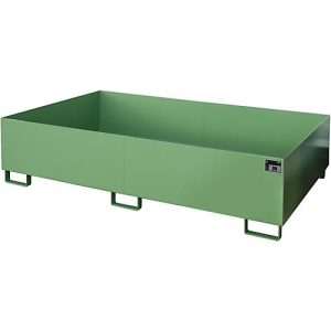 Regalwanne Typ RW/RW 2200-2, ohne Gitterrost, grün RAL6011 Regalwanne Typ RW/RW 2200-2, ohne Gitterrost, grün RAL6011