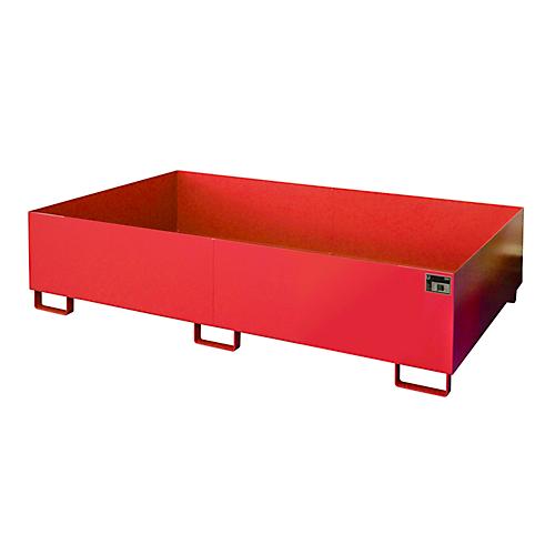 Regalwanne Typ RW/RW 2200-2, ohne Gitterrost, rot RAL3000