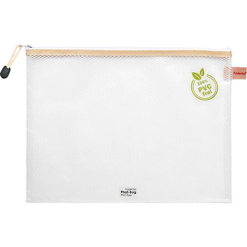 Reißverschlussbeutel FolderSys, Halteschlaufe & Kordel, PVC-frei, Kunststoff transparent, Format A4, 10 Stück