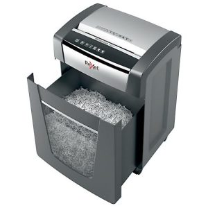 Rexel Momentum X420 Aktenvernichter P4, Partikelschnitt 4 x 40 mm, 30 l, 20 Blatt Schnittleistung, Anti-Papierstau-Technologie, mit Rollen, schwarz Rexel Momentum X420 Aktenvernichter P4, Partikelschnitt 4 x 40 mm, 30 l, 20 Blatt Schnittleistung, Anti-Papierstau-Technologie, mit Rollen, schwarz