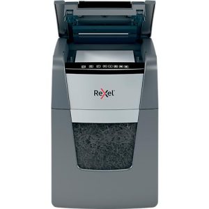 Rexel Optimum AutoFeed+ 100M Aktenvernichter P5, Vollautomatik, Mikroschnitt 2 x 15 mm, 34 l, 100 Blatt Schnittleistung, schwarz Rexel Optimum AutoFeed+ 100M Aktenvernichter P5, Vollautomatik, Mikroschnitt 2 x 15 mm, 34 l, 100 Blatt Schnittleistung, schwarz