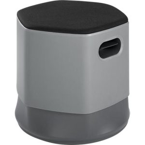 rocada Soft Seating Sitzhocker 3D, Ø 450 x H 440-560 mm, höhenverstellbar, flammenhemmend, grau rocada Soft Seating Sitzhocker 3D, Ø 450 x H 440-560 mm, höhenverstellbar, flammenhemmend, grau