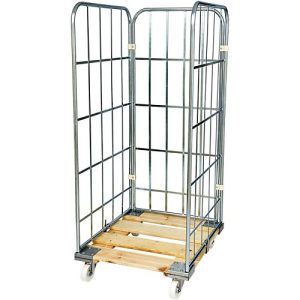 Rollbox, 3-seitig, mit Holzrollplatte, 1460 mm Nutzhöhe Rollbox, 3-seitig, mit Holzrollplatte, 1460 mm Nutzhöhe