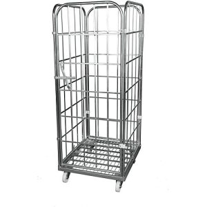 Rollbox, 4-seitig, Stahl-Bodenplatte, mit Vorderwand, H 1640 mm Rollbox, 4-seitig, Stahl-Bodenplatte, mit Vorderwand, H 1640 mm