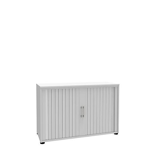Rollladenschrank, 2 OH, 1teilig, ohne Mitteltrennwand, B 1200 mm, weiß