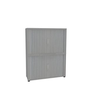 Rollladenschrank, 4 OH, 2teilig, ohne Mitteltrennwand, B 1200 mm, silber Rollladenschrank, 4 OH, 2teilig, ohne Mitteltrennwand, B 1200 mm, silber