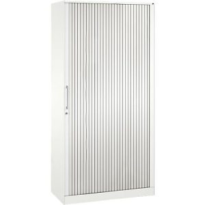 Rollladenschrank ASISTO C 3000, 5 Ordnerhöhen, B 1000 mm, weiß/weiß Rollladenschrank ASISTO C 3000, 5 Ordnerhöhen, B 1000 mm, weiß/weiß