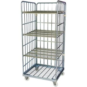 Rollregal mit Stahlrollplatte, 1600 mm Nutzhöhe, Böden waagerecht Rollregal mit Stahlrollplatte, 1600 mm Nutzhöhe, Böden waagerecht