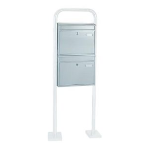 Rottner Briefkastenanlage, mit 2 Briefkästen, ohne Ständer, H 635 x B 440 x T 125 mm, Edelstahl Rottner Briefkastenanlage, mit 2 Briefkästen, ohne Ständer, H 635 x B 440 x T 125 mm, Edelstahl