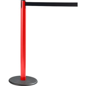 RS-GUIDESYSTEMS® Gurtpfosten GLA 28, rot, Gurt schwarz RS-GUIDESYSTEMS® Gurtpfosten GLA 28, rot, Gurt schwarz