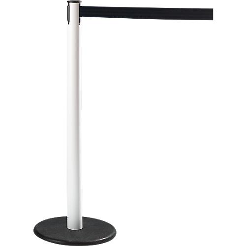 RS-GUIDESYSTEMS® Gurtpfosten GLA 28, weiß, Gurt schwarz