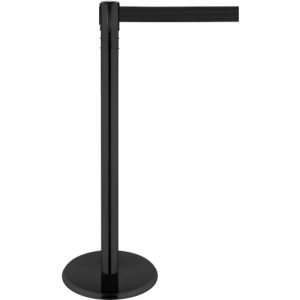 RS-GUIDESYSTEMS Gurtpfosten GLA 86, Metall, Höhe 1000 mm, Gurtbandmaß L 7000 x B 100 mm, schwarz RS-GUIDESYSTEMS Gurtpfosten GLA 86, Metall, Höhe 1000 mm, Gurtbandmaß L 7000 x B 100 mm, schwarz