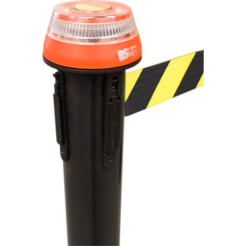 RS-GUIDESYSTEMS LED Blinklicht-Set mit Multifunktions-Aufsteckhalterung GLZH 86, 360° Sichtbarkeit, 2 Lichtstufen, magnetische Haftfähigkeit, wasserdicht