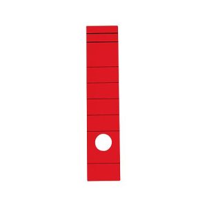 Rückenschild, Rückenbreite 60 mm, selbstklebend, 10 Stück, rot Rückenschild, Rückenbreite 60 mm, selbstklebend, 10 Stück, rot