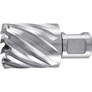 RUKO Kernbohrer Ø 22 mm HSS, Weldon 19 mm, Schnitttiefe 30 mm, Länge 63 mm, 6 Zähne