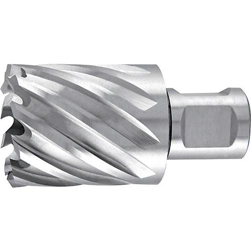 RUKO Kernbohrer Ø 22 mm HSS, Weldon 19 mm, Schnitttiefe 30 mm, Länge 63 mm, 6 Zähne