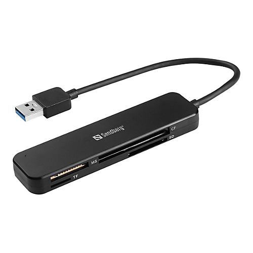 Sandberg - Kartenleser (SD, SDHC, SDXC, MS, MMC, TransFlash, microSD) - USB 3.0
