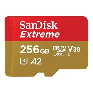 SanDisk Extreme – Flash-Speicherkarte (microSDXC-an-SD-Adapter inbegriffen) – 256 GB – A2 / Video Class V30 / UHS-I U3 / Class10 – microSDXC UHS-I SanDisk Extreme – Flash-Speicherkarte (microSDXC-an-SD-Adapter inbegriffen) – 256 GB – A2 / Video Class V30 / UHS-I U3 / Class10 – microSDXC UHS-I