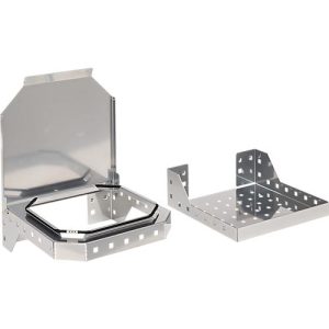 Schäfer Shop Genius Abfallsammler für FS Putzmittelschränke, Stahlblech weißaluminium RAL 9006, B 910 x T 490 x H 80 mm Schäfer Shop Genius Abfallsammler für FS Putzmittelschränke, Stahlblech weißaluminium RAL 9006, B 910 x T 490 x H 80 mm