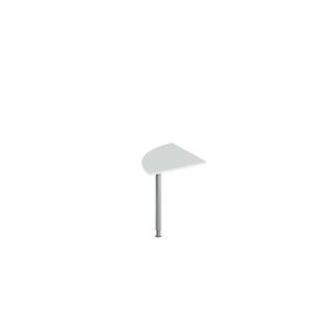 Schäfer Shop Genius Ansatztisch BST, Viertelkreis, Rundrohrfuß, B 800 x T 800 x H 717 mm, lichtgrau/weißaluminium RAL 9006 Schäfer Shop Genius Ansatztisch BST, Viertelkreis, Rundrohrfuß, B 800 x T 800 x H 717 mm, lichtgrau/weißaluminium RAL 9006