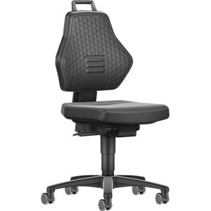 Schäfer Shop Genius Arbeitsstuhl, ohne Armlehnen, Auto-Synchronmechanik, Doppelrollen, Kunstleder, schwarz Schäfer Shop Genius Arbeitsstuhl, ohne Armlehnen, Auto-Synchronmechanik, Doppelrollen, Kunstleder, schwarz