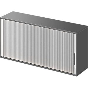 Schäfer Shop Genius Aufsatz-Querrolladenschrank TETRIS WOOD, 2 OH, B 1600 x T 421 x H 750 mm, Mitteltrennwand, graphit Schäfer Shop Genius Aufsatz-Querrolladenschrank TETRIS WOOD, 2 OH, B 1600 x T 421 x H 750 mm, Mitteltrennwand, graphit