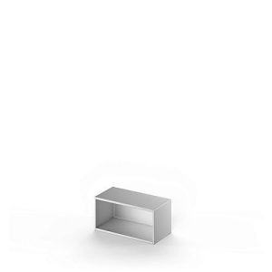 Schäfer Shop Genius Aufsatzregal TETRIS SOLID, Stahlkorpus, 1 OH, B 800 mm, weißalu Schäfer Shop Genius Aufsatzregal TETRIS SOLID, Stahlkorpus, 1 OH, B 800 mm, weißalu