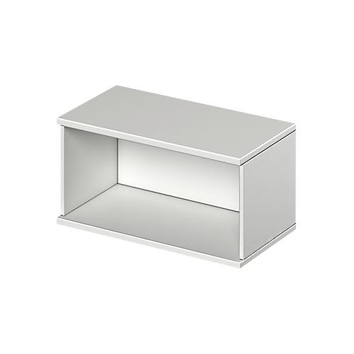 Schäfer Shop Genius Aufsatzregal TETRIS WOOD, 1 OH, B 800, lichtgrau