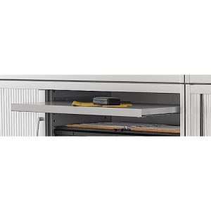 Schäfer Shop Genius Auszugsboden TETRIS SOLID, für Schränke B 1000 mm, aus Stahblech, pulverbeschichtet, weißalu,2 Schäfer Shop Genius Auszugsboden TETRIS SOLID, für Schränke B 1000 mm, aus Stahblech, pulverbeschichtet, weißalu,2