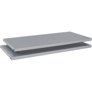 Schäfer Shop Genius Fachböden TETRIS SOLID, für Flügeltürenschränke, B600 mm, Stahlblech, pulverbeschichtet, weißalu, 2 Stück Schäfer Shop Genius Fachböden TETRIS SOLID, für Flügeltürenschränke, B600 mm, Stahlblech, pulverbeschichtet, weißalu, 2 Stück