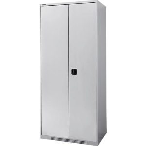 Schäfer Shop Genius Flügeltürenschrank FS, Stahl, mit Belüftungslöchern, B 810 x T 520 x H 1950 mm, 5 OH, Weißalu/Weißalu, bis 300 kg Schäfer Shop Genius Flügeltürenschrank FS, Stahl, mit Belüftungslöchern, B 810 x T 520 x H 1950 mm, 5 OH, Weißalu/Weißalu, bis 300 kg