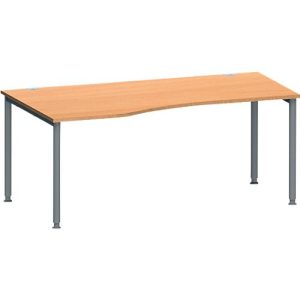 Schäfer Shop Genius Freiformschreibtisch MODENA FLEX, Ansatz links B 1800 mm, Buche/anthrazit Schäfer Shop Genius Freiformschreibtisch MODENA FLEX, Ansatz links B 1800 mm, Buche/anthrazit