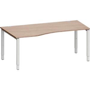 Schäfer Shop Genius Freiformschreibtisch MODENA FLEX, Ansatz links, B 1800 mm, Eiche-Dekor Schäfer Shop Genius Freiformschreibtisch MODENA FLEX, Ansatz links, B 1800 mm, Eiche-Dekor