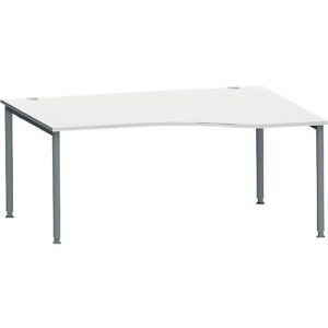 Schäfer Shop Genius Freiformschreibtisch MODENA FLEX, Ansatz links B 1800 mm, lichtgrau/anthrazit Schäfer Shop Genius Freiformschreibtisch MODENA FLEX, Ansatz links B 1800 mm, lichtgrau/anthrazit