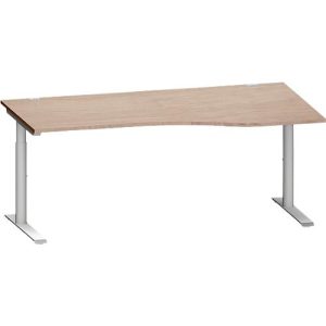 Schäfer Shop Genius Freiformschreibtisch MODENA FLEX, Ansatz rechts, Eiche-Dekor/weißalu Schäfer Shop Genius Freiformschreibtisch MODENA FLEX, Ansatz rechts, Eiche-Dekor/weißalu