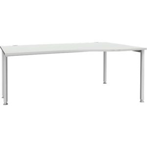 Schäfer Shop Genius Freiformschreibtisch MODENA FLEX, Ansatz rechts, lichtgrau/weißaluminium Schäfer Shop Genius Freiformschreibtisch MODENA FLEX, Ansatz rechts, lichtgrau/weißaluminium