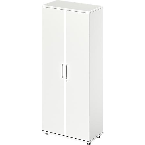 Schäfer Shop Genius Garderobenschrank TETRIS WOOD, 5 OH, H 1910 mm, Höhe inkl. Gleiter, weiß