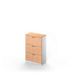 Schäfer Shop Genius Hängeregristraturschrank TETRIS SOLID, 3 Schübe, 3 OH B 800 x H 1170 mm, Buche-Dekor/weißalu Schäfer Shop Genius Hängeregristraturschrank TETRIS SOLID, 3 Schübe, 3 OH B 800 x H 1170 mm, Buche-Dekor/weißalu