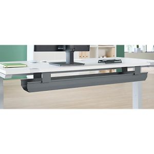 Schäfer Shop Genius Kabelkanal für Tischbreite 1600 mm, abklappbar, Stahl, anthrazit Schäfer Shop Genius Kabelkanal für Tischbreite 1600 mm, abklappbar, Stahl, anthrazit