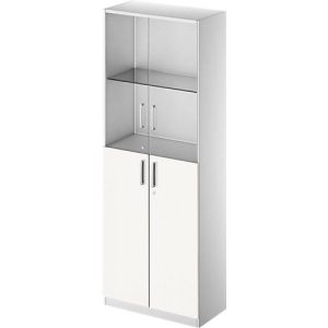 Schäfer Shop Genius Kombischrank TETRIS SOLID, 5 OH, Glas- und Flügeltüren, B 800 mm, abschließbar Schäfer Shop Genius Kombischrank TETRIS SOLID, 5 OH, Glas- und Flügeltüren, B 800 mm, abschließbar