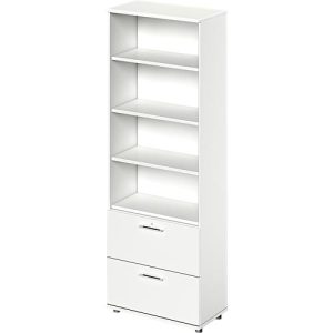 Schäfer Shop Genius Kombischrank TETRIS WOOD, 6 OH, H 2270 mm, 2 Hängeregistraturauszüge, Höhe inkl. Gleiter, weiß Schäfer Shop Genius Kombischrank TETRIS WOOD, 6 OH, H 2270 mm, 2 Hängeregistraturauszüge, Höhe inkl. Gleiter, weiß