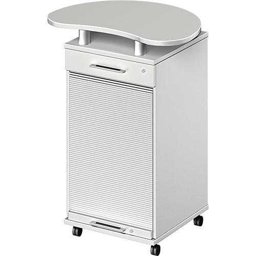 Schäfer Shop Genius Multimobil TETRIS WOOD, B 822 x T 580 x H 1118 mm, lichtgrau