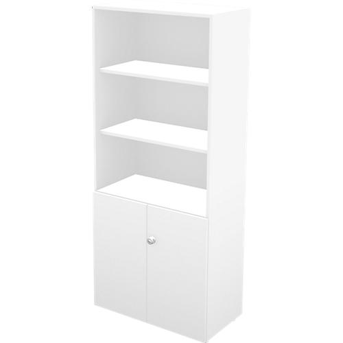 Schäfer Shop Genius Regal-Schrank-Kombination TETRIS WALL, 5 Ordnerhöhen, B 800 x T 440 x H 1880 mm, weiß
