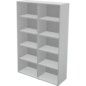 Schäfer Shop Genius Regal TETRIS WALL, 5 Ordnerhöhen, B 1000 x T 420 x H 1880 mm, lichtgrau Schäfer Shop Genius Regal TETRIS WALL, 5 Ordnerhöhen, B 1000 x T 420 x H 1880 mm, lichtgrau