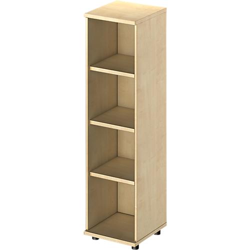 Schäfer Shop Genius Regal TETRIS WOOD, 4 OH, Höhe inkl. Gleiter, B 400 mm, Ahorn-Dekor